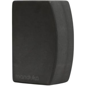 Manduka Yoga blok van gerecycled EVA-schuim met ergonomische ondersteuning, yoga-uitrusting, thuisgym accessoire en pilatesgereedschap, licht voor op reis, hoge dichtheid, comfortabele randen