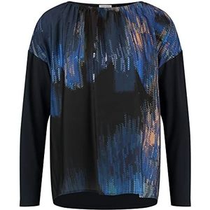 Gerry Weber 870272-35013 T-shirt voor dames, Blauwe print.