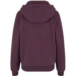 Urban Classics Tb7286-ladies Fluffy Zip Hoody trainingspak voor heren (1 stuk), Plumpurple