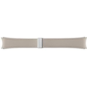 Samsung D-Buckle Hybrid Eco-Leather Band (normaal, S/M) armband van kunstleer voor Galaxy Watch4 | Watch5 | Watch6-serie, kabelband