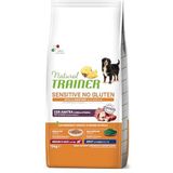 Natural Trainer Sensitive No Gluten hondenvoer voor volwassen honden met eend, 12 kg