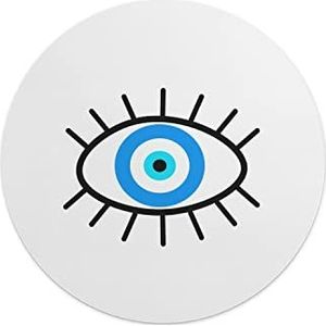 Questo Casa, Ronde muismat met antislip onderkant voor kantoor en thuis, diameter 22 cm