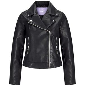 JACK & JONES Jjxx Jxgail Faux Leather Biker Jacket Noos dames Kunstleren jas, Zwart, M