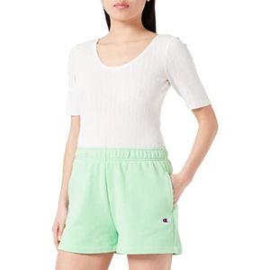 Champion Rochester 1919 Champion Logo High Waist Regular Damesshorts, Lichtgroen (Smg)