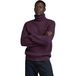 G-STAR RAW Essential Turtle gebreide trui voor heren, Paars (Lt Maze D23732-d447-8880)