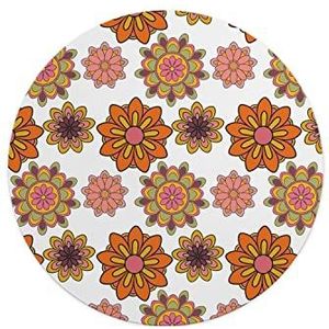 Questo Casa, Ronde muismat met antislip onderkant voor kantoor en thuis, diameter 22 cm