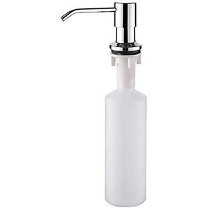 Ibergrif Vloeibare zeepdispenser, geïntegreerd keukenwasmiddel, zilver, 500 ml, M34027
