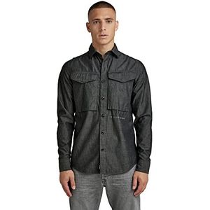 G-STAR RAW Cargo Regular Shirt T-shirts voor heren, Zwart (Dk Black D22971-d384-6484)