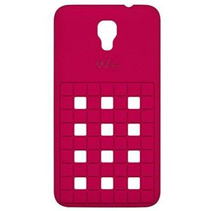 Wiko Damier beschermhoes gemaakt van siliconen, Bloom, Fuchsia
