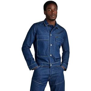 G-STAR RAW Utility Flap Pocket Jacket 2.0 Herenjassen, Blauw (Raw Denim D24762-D547-001)