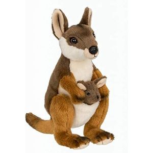 WNF Pluche Kangoeroe met Baby Knuffel 19 cm