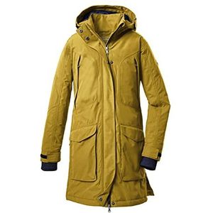 Killtec Kow 186 Grls Ct functionele jas voor meisjes, met afritsbare capuchon, Gebrand geel