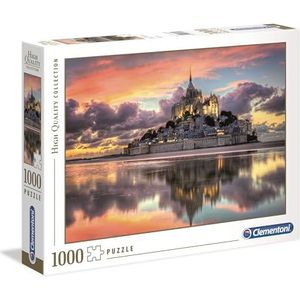 Clementoni - Puzzel 1000 Stukjes - High Quality - Mont Saint-Michel - Puzzel Voor Volwassenen