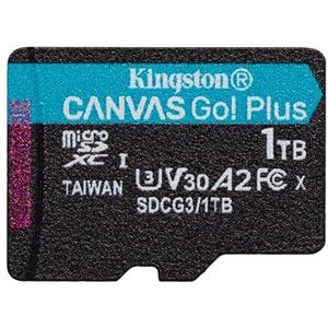 Kingston Canvas Go! Plus 1TB microSD UHS-I geheugenkaart microSDXC 170R A2 U3 V30 + adapter