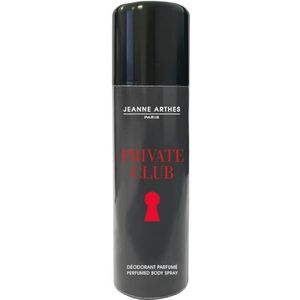 JEANNE ARTHES - Déodorant Homme Private Club - Spray Parfumé - Parfum Citron Vétiver - 200 ml