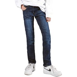 Staccato Skinny jeans voor jongens, rechte snit of slim fit – verstelbare taille, comfortabel, modieus, elastisch, middenblauw denim maten 92-176, Groen