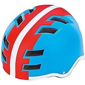 Prophete Fietshelm 58-61 cm, blauw/rood/wit, 58-61