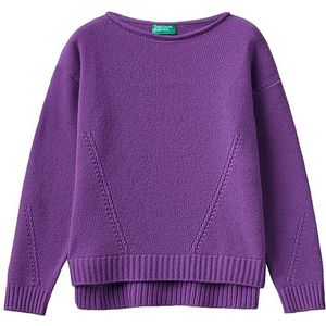 United Colors of Benetton Shirt G/C M/L 124yc103y Sweatshirt voor meisjes (1 stuk), Viola 30f