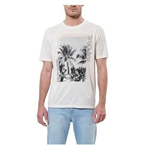 Kaporal Chad T-shirt voor heren, ecru Mel, XXL, Ecru Mel