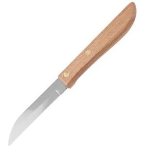 Nirosta 41712 Schilmes met houten handvat, 7,5 cm lemmet, keukenmes, houten mes, officemes, hout, roestvrij staal, 17,5 cm