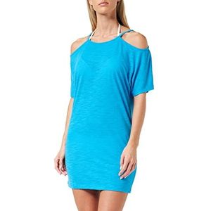 Lovable Beachwear Dames T-Shirt Maxi Hemelsblauw, S, Hemelsblauw