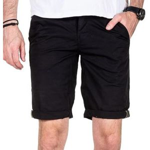 Teddy Smith Sailor Chino Poplin Stret Shorts Heren, Antraciet grijs.