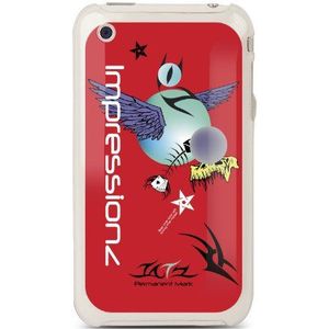 iLuv iCC718 RED beschermhoes voor iPhone 3G / 3GS, met displaybeschermfolie, rood