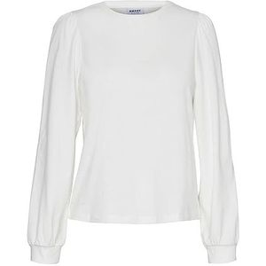 VERO MODA Vmkerry Ls O-Neck Top Vma Noos T-shirt voor dames, Sneeuwwitje