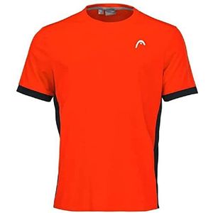 HEAD Slice T-shirt voor heren, blouses en T-shirts (1 stuks), tangerine/zwart