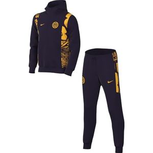 Nike Inter Milan Third FQ3122-498 Voetbaltrainingspak voor oudere kinderen, donkerblauw/universiteitsgoud, maat XL