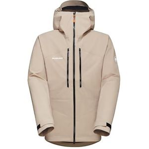 Mammut Taiss Hs Hardshelljack voor heren, met capuchon, 1 stuk, Savannah zwart