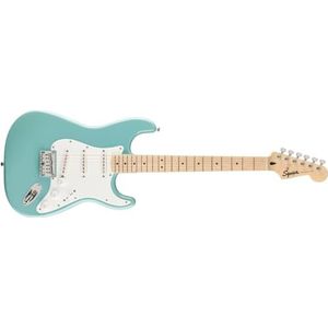Squier Sonic® Stratocaster® HT Limited Edition Fender elektrische gitaar, esdoorn toets, witte slagplaat, tropisch turkoois