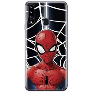 ERT GROUP Origineel en gelicentieerd Marvel Spider-Man 012 beschermhoes voor de Samsung A20S - gedeeltelijk transparant