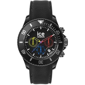 Ice-Watch - ICE chrono - gemengd horloge met kunststof band (medium), zwart.