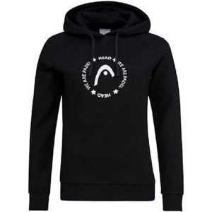 Head Padel Hoodie Dames Sweatshirt, zwart.