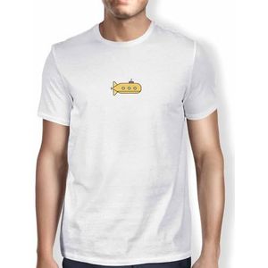 Green Fish T-shirt pour homme, Blanc., M