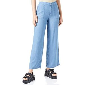 VERO MODA VMHARPER MR Wide Pants Damesbroek, Medium Blue Denim, SW/32L, Medium Blue Denim, 32W/32L, Medium blauwe denim