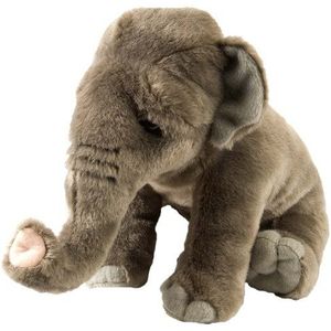 Wild Republic Pluche dier Aziatische olifant Cuddlekins, speelgoed, 30 cm