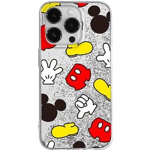 ERT GROUP Telefoonhoes voor Apple iPhone 14 Pro Max, origineel en officieel gelicentieerd Disney-motief Mickey 046, met glitteroverloop-effect