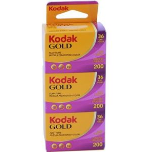 Kodak Gold 36 Exhibitions Negatieve Films Medium Geel, 3 Stuk