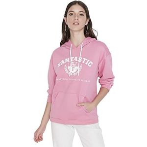 Trendyol sweatshirt, blauw, casual, roze, L, Roze