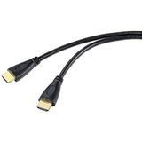 Speaka SP-10133292 Câble de raccordement HDMI A mâle vers HDMI A mâle 5 m Noir