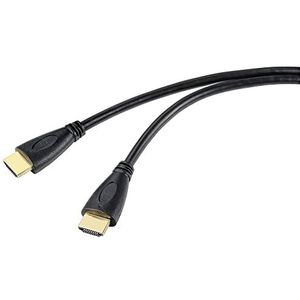 Speaka SP-10133292 Câble de raccordement HDMI A mâle vers HDMI A mâle 5 m Noir