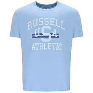 RUSSELL ATHLETIC RUA-s/S Crewneck T-shirt voor heren, Chambray Blue