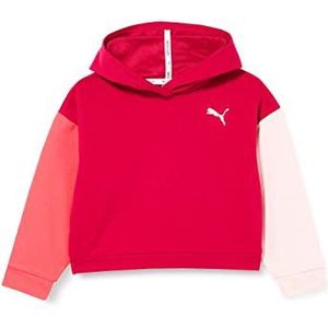 PUMA Moderne sportieve capuchontrui voor meisjes, perzisch rood