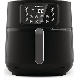 Philips 5000 series HD9285/93 friteuse Enkel 7,2 l Vrijstaand 2000 W Heteluchtfriteuse Zwart, Zilver