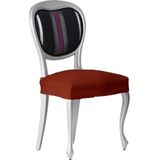 ECOMMERC3 2 x elastische jacquard stoelhoezen, 2 x stoelhoezen, universele pasvorm, ademend en slijtvast, stoelhoezen in ketelkleur, eenvoudig aan en uit te trekken