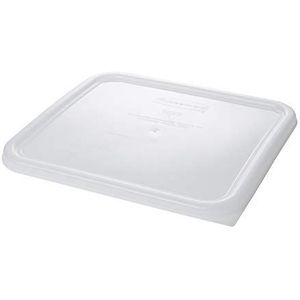 Rubbermaid Commercial Products Plastic Food Opslagdeksel, vierkant, wit, 11,4 l