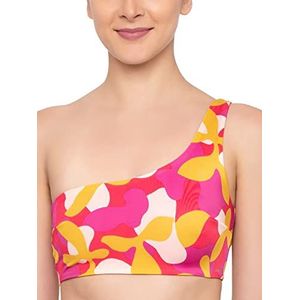 sloggi Shore Flower Horn Top Dames Bikini, Roze - Dark Combinatie