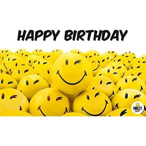 bsb Happy Birthday verjaardagskaart met smileys
